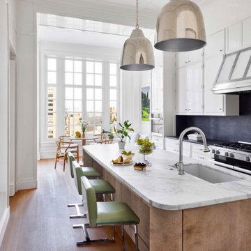 White Quartz Kitchen Island – Modern Countertops Atlanta