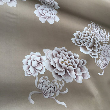 hand painted chinoiserie silk wallpaper wall coverings