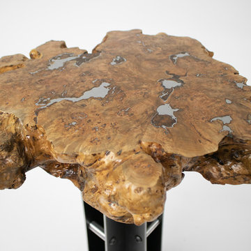 Apple Burl Cigar Table