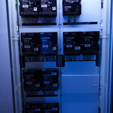 Single family home with Lighting design and Lutron lighting control