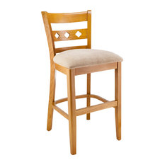 Beechwood Mountain LLC - Fully Assembled Diamond Back Counter Stool, Cherry - Bar Stools and Counter Stools