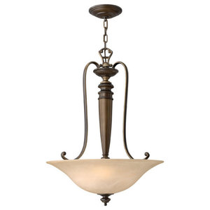Millennium Lighting 7323-AW//BZ Denise Pendant Light In Antique White//Bronze