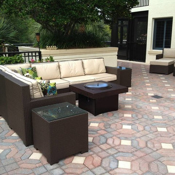 Outdoor Furniture Set with Gas Fire Pit