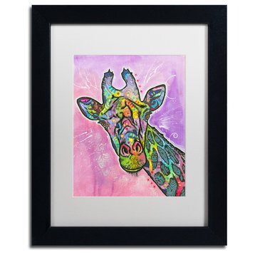 Dean Russo 'Giraffe' Framed Art, 11x14, Black Frame, White Mat