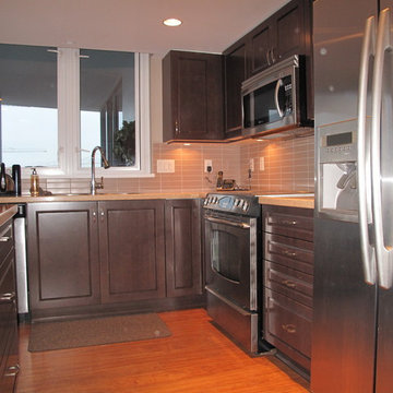 Cabinet Refacing done in Cherry Veneer in Milano Stain