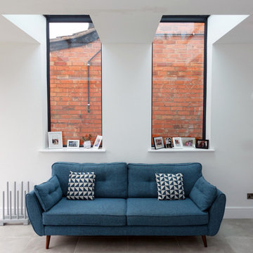 The brickwork brings a gritty, urban feel to the space