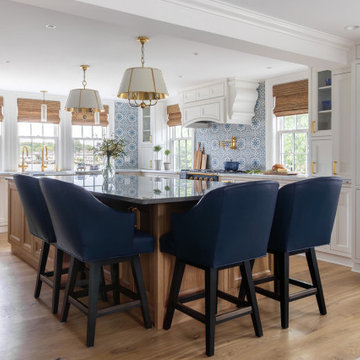 Elegant New England Nautical Kitchen