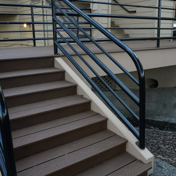 Burned Deck Rebuild with Trex Decking – Carmichael, CA