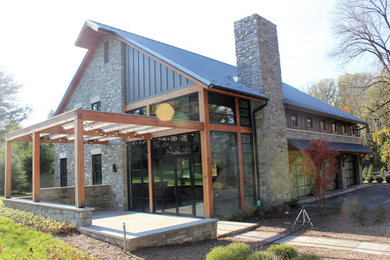 Industrial exterior home idea in Philadelphia