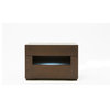 Ceres Modern Brown Oak and Gray Nightstand