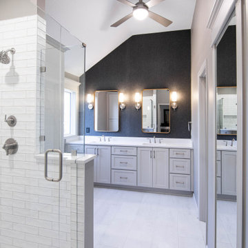 Timeless Primary Bathroom Remodel with Improved Storage & Layout