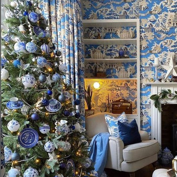 Blue and White Christmas
