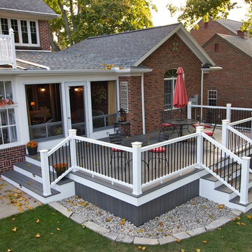 Riverfront deck and porch