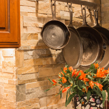 Brick Backsplash Kitchen | Wynnewood