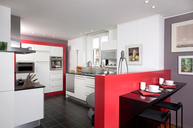 Design ideas for a modern kitchen in Lyon.