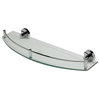 AB9547 Polished Chrome Wall Mounted Glass Shower Shelf Bathroom Accessory
