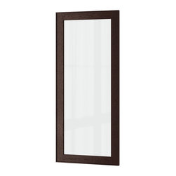 EKESTAD Glass door, brown - Kitchen Cabinetry