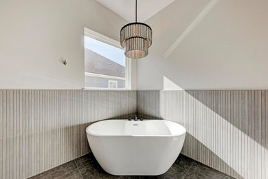 Inspiration for a contemporary bathroom remodel in Austin