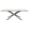 Jadira Dining Table Clear 78"