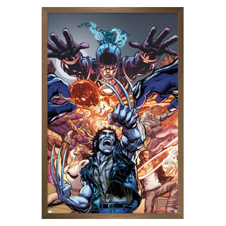 Marvel Comics - Wolverine - First X-Men #4 Wall Poster, 14.725 inch x 22.375 inch, Framed, FR20803BRZ14X22EC