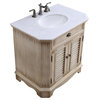 32" Fairfield Rustic Beige Bathroom Vanity