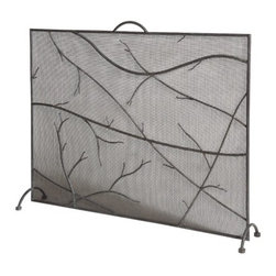 Twig Fire Screen - Fireplace Accessories