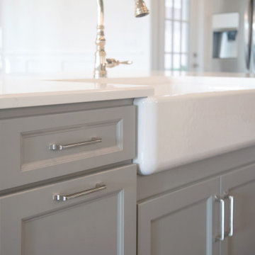 Newport Dorian Gray Kitchen | Arrington Cabinetry