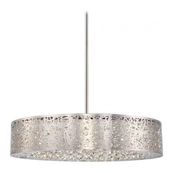 "Gorgeous 1 Light Pendant Lighting by George Kovacs Hidden Gems in Chrome Finish - Lighting