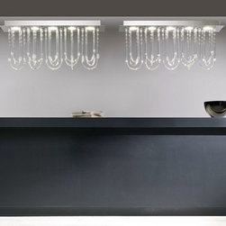 Kaskade Rectangular Ceiling Lamp by Penta Light - Products