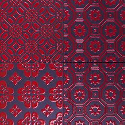 Bon Ton Red on Black by Di Lorenzo Tiles - Products