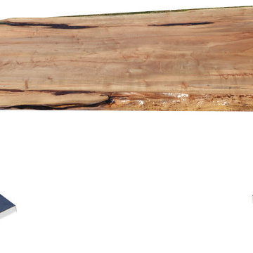 WOODLYNNS EDGE " Live edge slab table and woodwork "