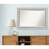 Salon Silver Beveled Bathroom Wall Mirror - 41.25 x 29.25 in.