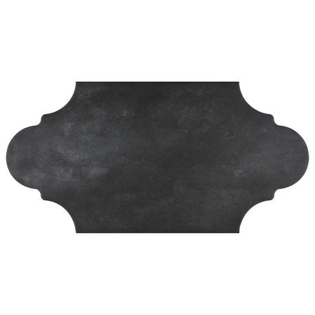 Alhama Provenzal Porcelain Floor and Wall Tile, Black