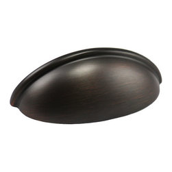 Cosmas - Cosmas 783 Cabinet Bin Cup Pull, 3" Hole Centers, Set of 5, Oil Rubbed Bronze - Cabinet And Drawer Handle Pulls