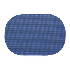 Oval Placemat in Blue - Set of 12