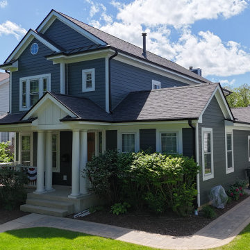 James Hardie Siding Project - Iron Gray - Park Ridge, IL