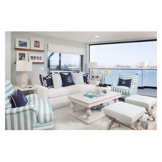 Bayside Walk - Beach Style - Living Room - San Diego - by AGK Design ...