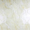 9"x14" White and Creme Calacata Marble Look Lantern Glass Wall Tile