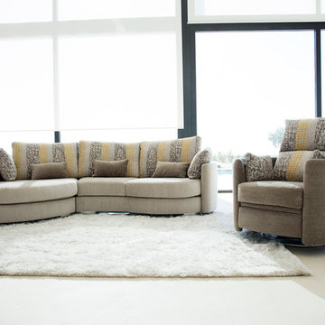 Venus Recliner Swivel Chair by Famaliving California