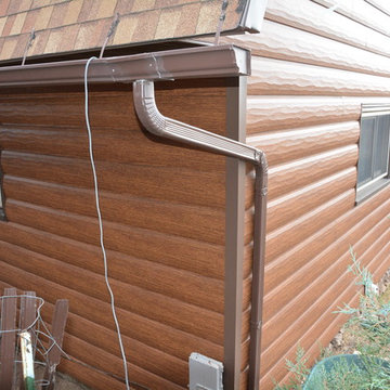 Custom Log Home - Steel Log Siding Cheyenne, WY