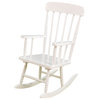 Kidkraft Home Indoor Outdoor Kids Spindle Wooden  Rocking Chair - White