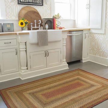 Homespice Decor Mustard Seed Farmhouse Jute Braided Rugs