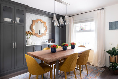 Dining room - farmhouse dining room idea in Vancouver