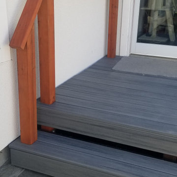 Deck Build over Concrete and Slate Patio