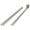 Adjustable Silver Stainless Steel Closet Rod in Polished Chrome 48 to 72-Inch