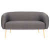 Safavieh Couture Alena Loveseat, Stone, Poly Blend