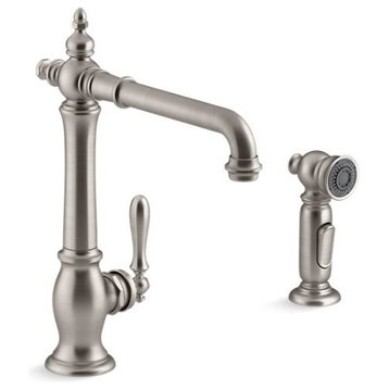 Kohler Artifacts Kitchen Faucet w/ 13-1/2" Swing 2-Function Sidespray