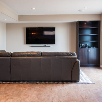 Masculine Modern Basment