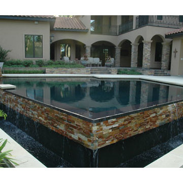 Contemporary Negative-Edge Pool