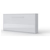 Contempo Horizontal Wall Bed With LED, 35.4"x78.7", white, White